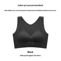 Seamless Wireless Anti-Sagging Sports Bra